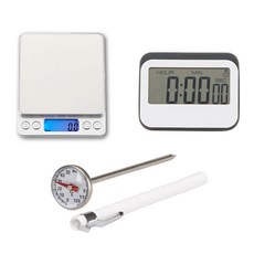 Chanoya Scale + Timer + Probe 溫度計測量儀器套組, 單品, 混色
