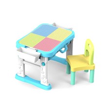 bable puary 幼兒積木遊戲桌, 天藍色