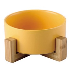 RESPET 寵物陶瓷餐具 850ml, 黃色的, 1個