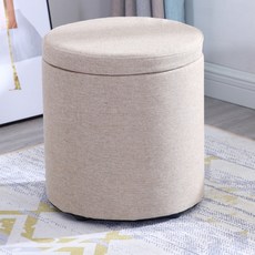 신원 엘린 쿠션스툴, 베이지