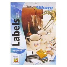 正確 透明防水標籤 雷射專用 圓形 AL404CP 100p, 4格, 1個