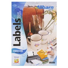 Olbareun 透明防水標籤 雷射專用 AL060CP, 60格, 100張