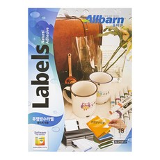 正確的透明防水標籤 激光用 2*9 AL218CP 100入, 18格, 1個