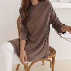 보리맘 버튼플레어 임부 롱티 O515
