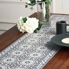 Cherry House Adama Alma 西班牙圖案防水桌旗, 特里亞LB, 40 x 180 cm