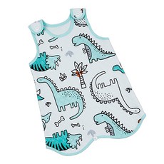 Maykids 孩童恐龍連身睡衣背心 薄荷綠