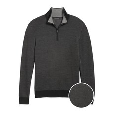 바나나리퍼블릭 남성용 이탈리안 메리노 하프 집업 스웨터