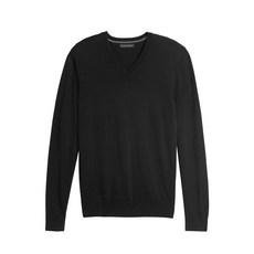 바나나리퍼블릭 남성용 이탈리안 메리노 브이넥 스웨터