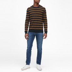 바나나리퍼블릭 남성용 이탈리안 메리노 크루넥 스트라이프 스웨터
