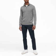 바나나리퍼블릭 남성용 이탈리안 메리노 하프 집업 콘트래스트 컬러 스웨터