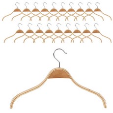 Dodo防滑原木衣架 女士用, 混色, 20個
