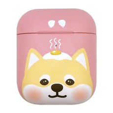 SHIRO&MARO AirPods 硬殼耳機保護套, 單一商品, 粉紅荷包蛋