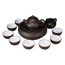 Ja Ra Sun 806學習茶道自製茶具組 黑色 11入, 1套, 5種