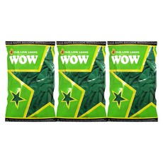 WOW BALLOON 彩色氣球 15cm 50入, 標準綠色, 3個