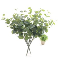 Dauef&J仿真尤加利Poly Ann Bush 2入, 綠色