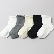 孩童基本款中筒襪5雙組