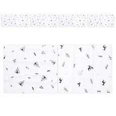 BabyBoom 竹纖維森林印花手帕 2款 各5入