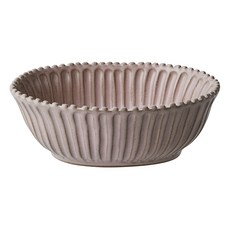 VBC CACA Fondaco條紋設計橢圓碗, 粉色的, 1個