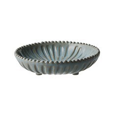 VBC CACA Fondaco壓紋低腳淺盤 15.5cm, 灰色, 1個