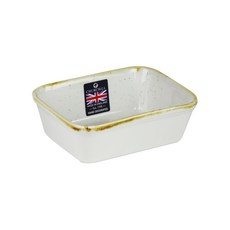 CHURCHiLL Stonecast 矩形千層面球 16 x 11 x 5.5cm, 巴厘島白, 1個