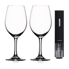 SPIEGELAU Festival Bordeaux 酒杯 456ml x 2p + Trevian 電動開酒器 DM-501 禮品套組, 1套, 456毫升
