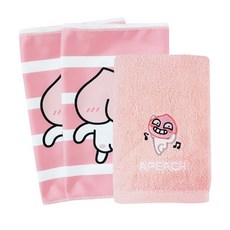Moohan Towel Kakao Friends冰毛巾 2入+擦手巾, Apeach, 1組