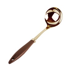 BSF 拼色湯勺 金色, 巧克力