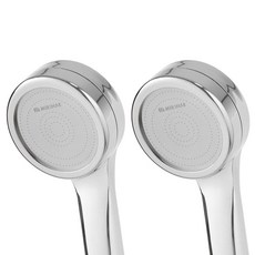 MIRINAE 調節水壓蓮蓬頭, 2個, 銀色