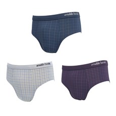 아날도바시니 소프트 모달 브리프 남자 통기성 삼각팬티 3p 세트