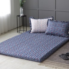 BONNIE LOUISE 絎縫床褥套, 深藍色