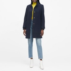 바나나리퍼블릭 여성용 이탈리안 멜턴 스타디움 코트