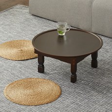 Jeulgeounjib 古董圓桌迷你茶几 51 x 51 x 20cm, 混色