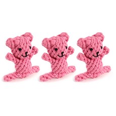 DOG-i 狗狗玩具 線球小熊 13cm, 隨機出貨, 3個