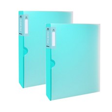 DREAM 夢想透明文件 80 張, Turquoise, 2入