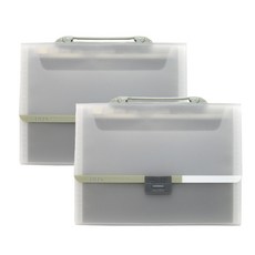 夢想擴展文件 12 A4 袖珍文件, 灰色, 2入