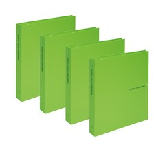 Dream Trevien 紙質活頁夾 O 型圈 3 孔, 黃綠色, 4入