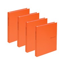 DREAM Trevien 透明文件夾 40 張, 橘色, 4入