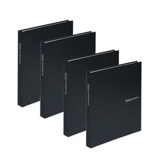 DREAM Trevien 透明文件夾 40 張, 黑色, 4本