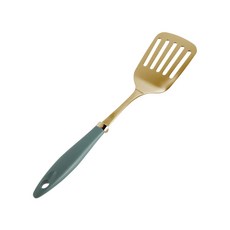 BSF 拼色鏤空鍋鏟 金色, 橄欖, 1個