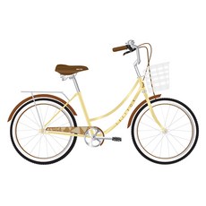 뮤트 7단 그립시프터 여성용 자전거 샤프란 2607, 베이지브라운, 1개