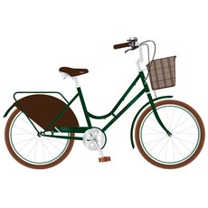 뮤트 7단 그립쉬프터 여성용 자전거 케이티 2407, 그린실버, 1개