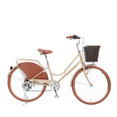 뮤트 7단 그립쉬프터 여성용 자전거 케이티 2407, 베이지브라운, 1개