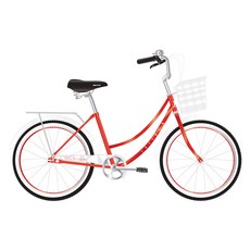 뮤트 7단 그립시프터 여성용 자전거 샤프란 2607, 레드화이트, 1개