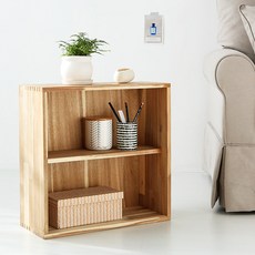 마켓비 브릭 원목수납선반, 내추럴
