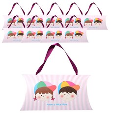 野餐屋 兒童半月形禮盒 男孩女孩 中, 混合顏色, 10個