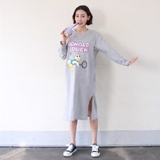 Momsketch 孕婦印花哺乳連身裙