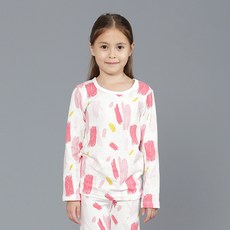 bonumam 孩童兩件式質感9分袖睡衣褲組