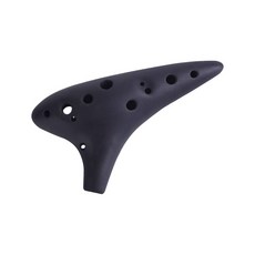 아이딜 도자기 오카리나 AC 케이스세트, 무광블랙, 1개