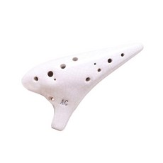 Ideal 陶瓷基本款陶笛AC含保護套組, 單一商品, 白色