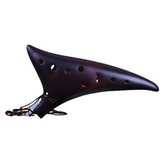 Idyl Porcelain 陶笛 AC 琴盒套組, 單品, 深棕色